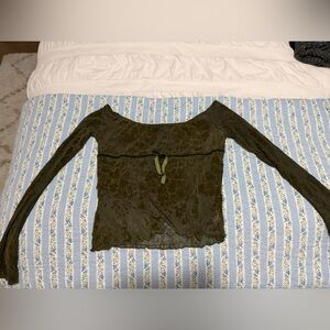 Motel Rocks Olive Long Sleeve Top